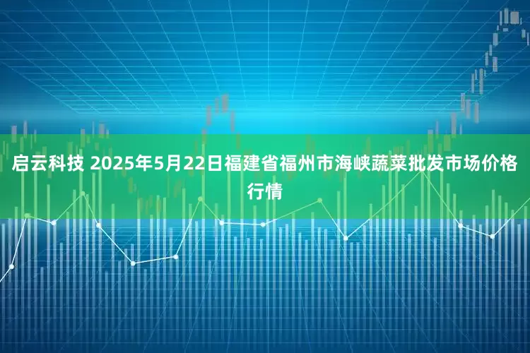 启云科技 2025年5月22日福建省福州市海峡蔬菜批发市场价格行情